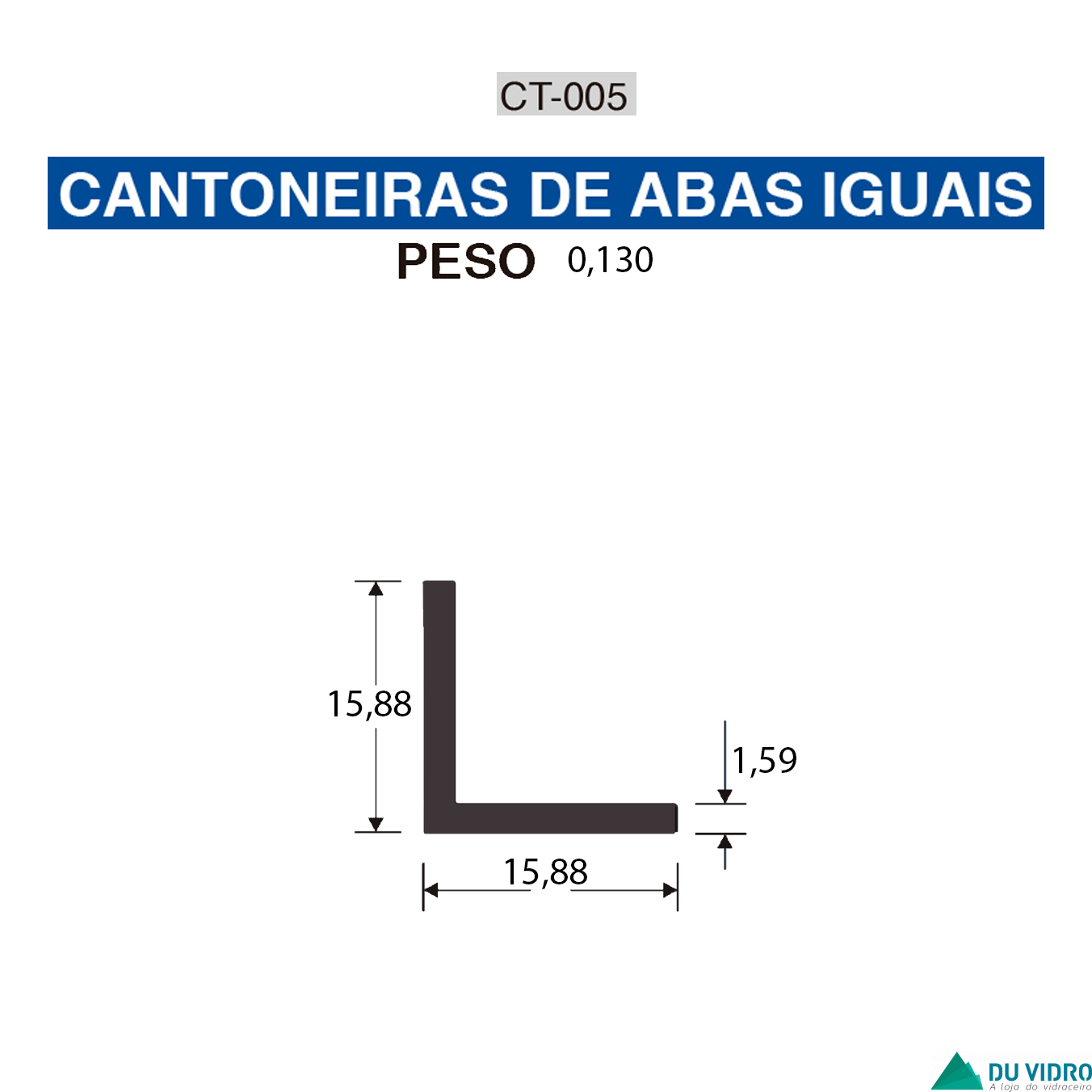 CANTONEIRA DE ABAS IGUAIS