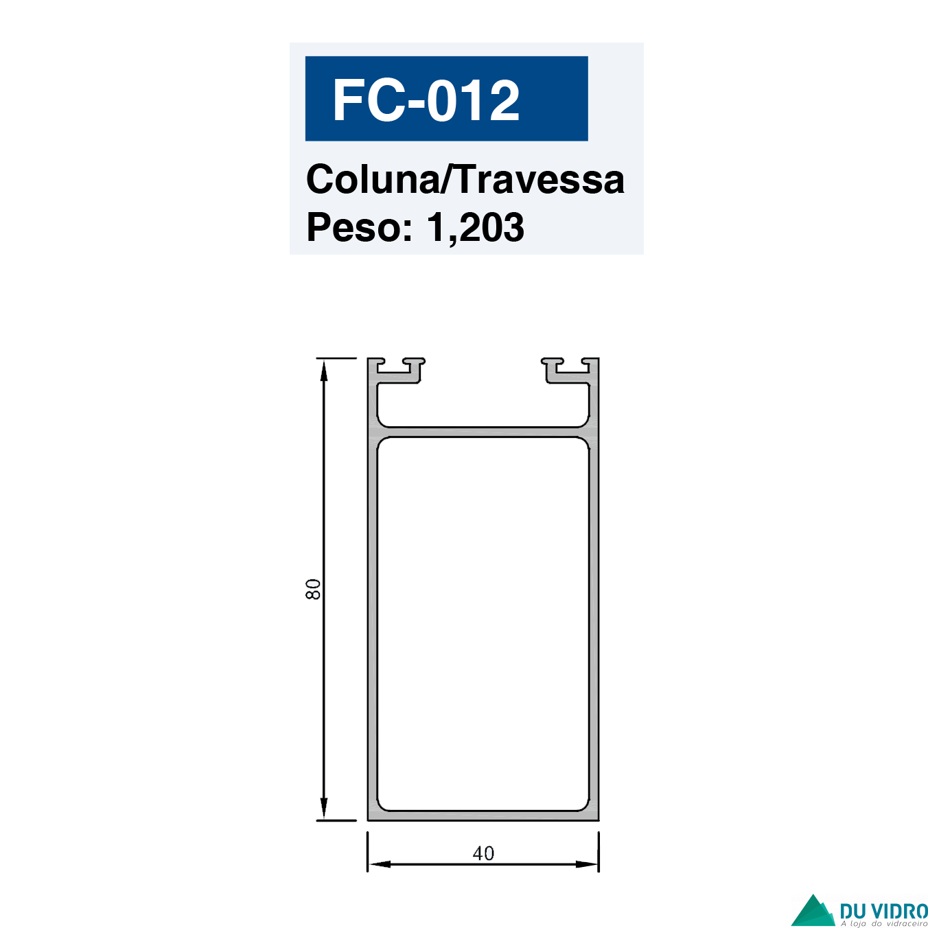 COLUNA/TRAVESSA PARA TELHADO