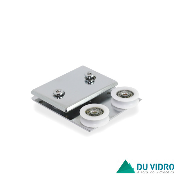 1126DC - Carrinho Duplo para Porta de Correr com Rolamento Côncavo