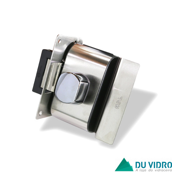 Fechadura Elétrica para Porta de Vidro HDL V/A PV90 1R B Escovada