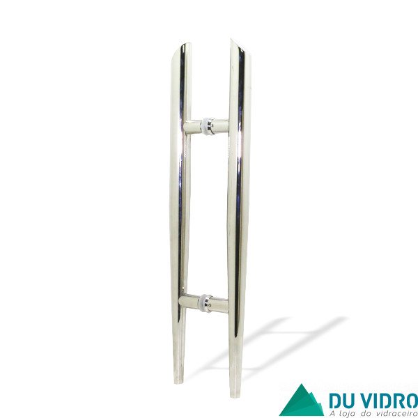 Puxador H Redondo 1 1/4" Inox Polido