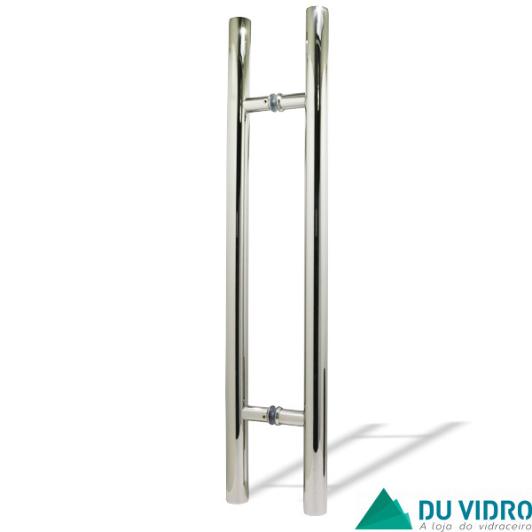 Puxador H Redondo 1 1/4" Inox Polido