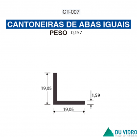 CANTONEIRA DE ABAS IGUAIS