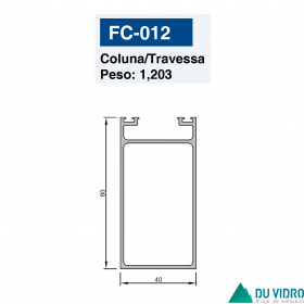 COLUNA/TRAVESSA PARA TELHADO