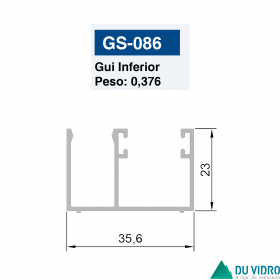 GUIA INFERIOR PARA ENGENHARIA DE 10MM