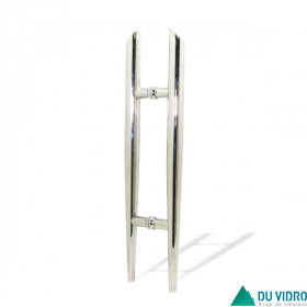 Puxador H Redondo 1 1/4" Inox Polido