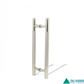 Puxador H Redondo 1" Inox